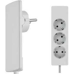 EVOline Razdelilna letev brez stikala 3-delna bela\, varnostni kontakt Schulte Elektrotechnik 151000156300, (20641568) Cene