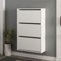 Hanah home lupa 3 - white white shoe cabinet Cene