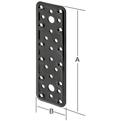 VORMANN Ploščati priključek (Do x Š: 120 x 50 mm, Črna) Cene