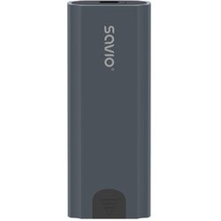 Savio M.2 SSD NVMe external drive enclosure, USB-C 3.1, AK-67, grey Cene