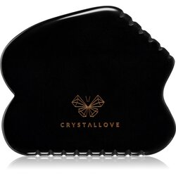 Crystallove Black Obsidian Contour Gua Sha pripomoček za masažo 1 kos Cene