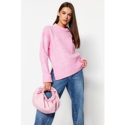 Trendyol Pink Soft Textured Thick Crew Neck Knitwear Sweater Cijene