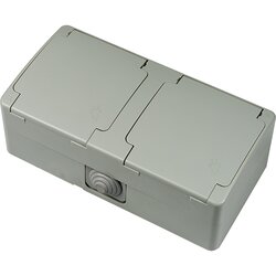 visage Utičnica nadžbukna PRIKLJUČNICA DVOSTRUKA 2P+PE 16A-250V SIVA IP54 Cene
