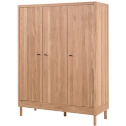 Vipack Dječja garderoba od punog hrasta u prirodnoj boji 146x190x55 cm Forrest – Cene