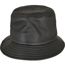 Flexfit Imitation leather hat black Cene