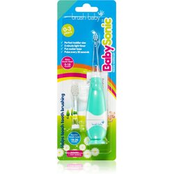Brush Baby BabySonic električna zobna ščetka za otroke 0 – 36 mesecev Teal 1 kos Cene