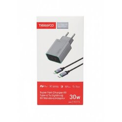 Tranyoo kućni punjač T-EU13C C30W 2 izlaza/usb-a+usb-c sa c na c kablom 60W Cene