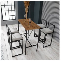 Hanah home Set od 4 barske stolice i barskog stola Nordic Colorful Cijene