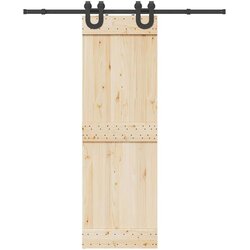 vidaXL Komplet opreme za drsna vrata 183 cm jeklo črne barve Cene