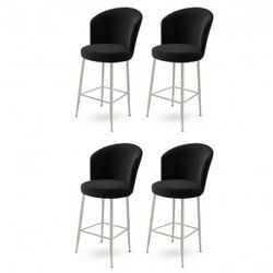 Hanah home Set barskih stolica Alta, 4 dijela, Crna Cijene