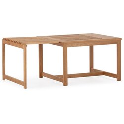 MOME Stolić za kavu od punog hrasta u prirodnoj boji 60x70 cm Unai – Cene