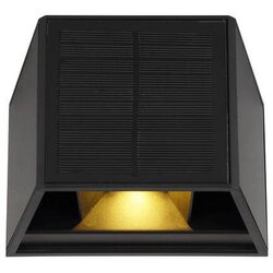 Globo LED solarna zunanja stenska svetilka (Solarna celica, 6 W, Plastika, Topla bela, Črne barve) Cene