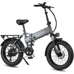 Maxtron Zložljivo električno kolo Polaris, baterija 48 V 13 Ah, debelo kolo 250 W, sivo, (5000255643) Cene