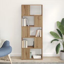 vidaXL Polica za knjige Hrastovina Sintetička ploča 60 x 24 x 155 cm Cijene
