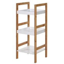 Bathroom Solutions 569096 -kupatilska polica na 3 nivoa , bambus 30x30x72 cm Cene