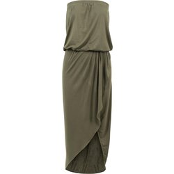 UC Ladies Women's Viscose Bandeau Dress Olive Cene