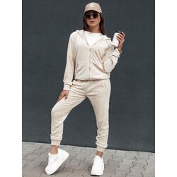 DStreet Komplet damski welurowy VELCOMFY ecru Cene