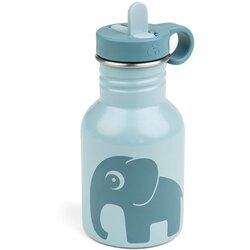 Done By Deer steklenička kovinska s slamico 350 ml elphee blue Cene