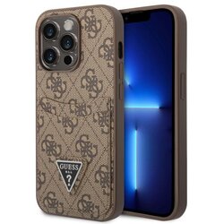 Guess Futrola za iPhone 14 Pro 4G DOUBLE CARD TRIANGLE BROWN Cene