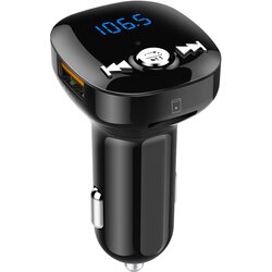 INF Avtomobilski FM oddajnik - Bluetooth adapter z avtomobilskim polnilnikom QC3.0, (21275535) Cene