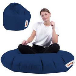 Atelier Del Sofa lazy bag iyzi 100 cushion pouf dark blue Cene