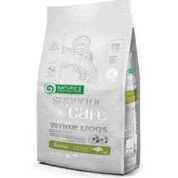 NATURE PROTECTION White Dog Junior Small Mini Bela Riba I Račići 1,5kg Cene