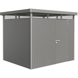 BIOHORT HighLine Spremište H3 (Kvarc siva metalik, Jedna vrata, Vanjska dubina uklj. krovni prevjes: 235 cm, Vanjska širina uklj. krovni prevjes: 275 cm, Čelik) Cene