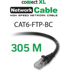 Connect Xl Mrežni FTP kabl, CAT6, BC - CAT6-FTP-BC, Crni Cene