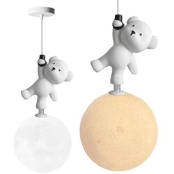 Toolight VISEĆA STROPNA LAMPA MEDVJED KOJI STOJI NA MJESECU G166-1CP Cijene