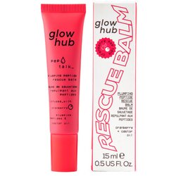 GLOW HUB balzam za ustnice - Pep Talk Plumping Peptide Rescue Balm - Cranberry Cene