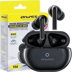 Awei bluetooth 5.3 T61 tws etui + priključna postaja črna, (21968819) Cene
