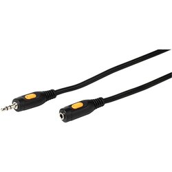 Vivanco Kabel 46057, 3.5mm M na 3.5mm Ž, produžni, 5m, crni Cene