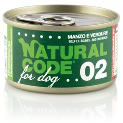 Natural Code dog konzerva za pse - Beef and Vegetables 90g Cene