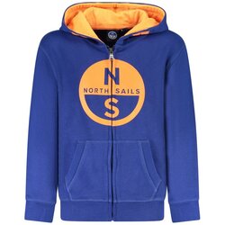 North Sails Dječja Plava Majica s Kapuljačom na Patentni Zatvarač Cijene