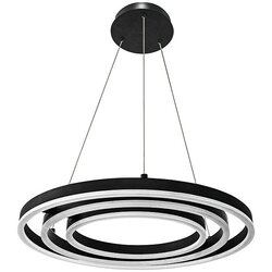 LAVIDA Ring LED viseča okrogla svetilka Ring (55 W, Ø x V: 50 x 120 cm, Črne barve, Večbarvno) Cene