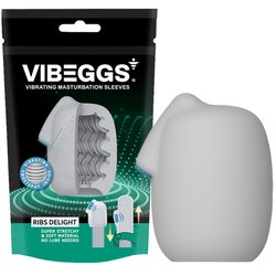 VibEggs Masturbator Ribs Delight White Cene