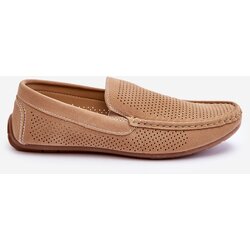 Kesi Men's classic suede loafers Beige Felixo Cene