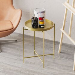 Hanah home Klub sto 46x56x46cm Zlatni Cijene