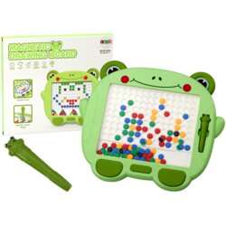Magnetic Educational Board Frog Stylus Pad Green Beads Puzzle Cene