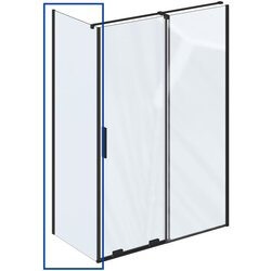 Ravak X90V70300Z1 Roll ROPS 90, Fixed Panel, black+transparent Cene