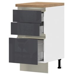 Jela spodnji element R-45-3MBOX/5 za kuhinjo infinity (več barv)-antracit, visoki sijaj Cene