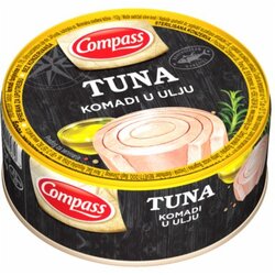 Compass tuna komadi u ulju 160g limenka Cene