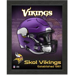 The Highland Mint minnesota vikings team helmet frame fotografija v okvirju Cene