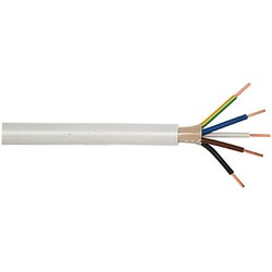V Električna napeljava v vlažnih prostorih (NYM-J5G 1,5, 10 m, siva) Cene