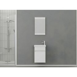 Hanah home mare 45 - set kupatilske nameštaja u mat beloj boji (2 komada) Cene