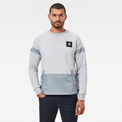 G-star Sweatshirt - Prisoner mix r sw l\s grey Cene