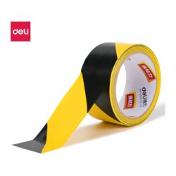 Deli TRAKA PVC ŽUTO-CRNA ZA OZNAČAVANJE 48mm*20y*140µm 33770 Cene
