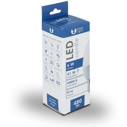 Forever LED varčna žarnica, sijalka 6W E14 6000K , 480lm Cene