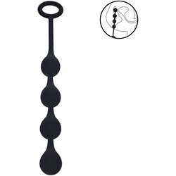 Levelz Waterdrop Silicone Anal Balls S 20mm Black Cene