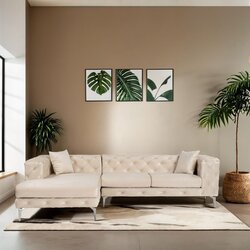 Atelier Del Sofa Ugaona garnitura Como Eco, 270 cm,x180 cm, Bež Cijene